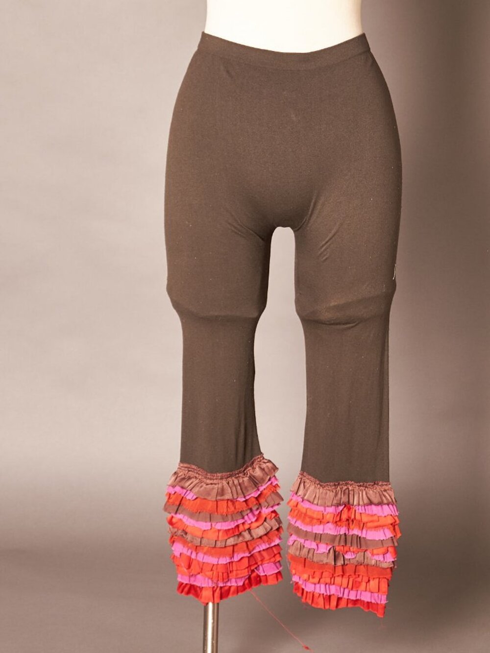 Vintage Costume Bloomer Style Tights Leggings Ruffle Bottom